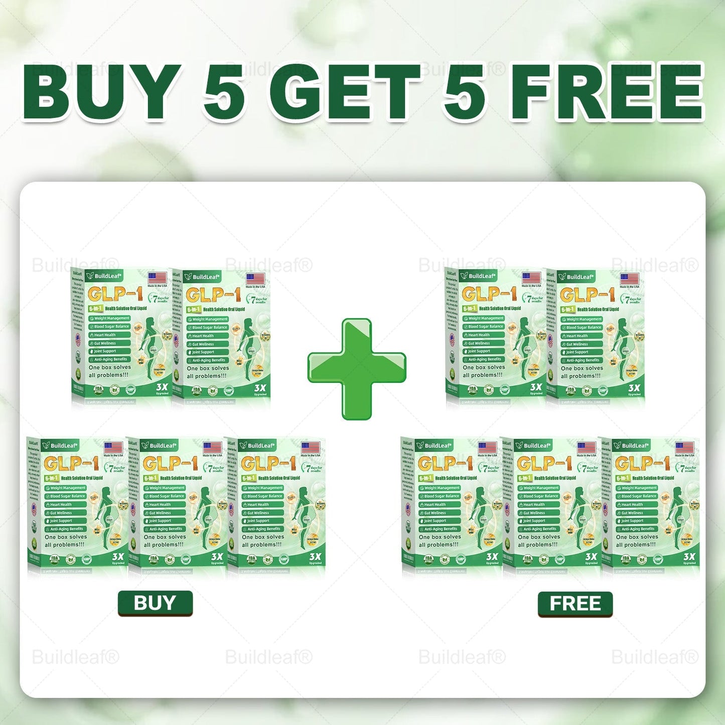 Only 10 Boxes left! We're offering you an additional 30% discount! Get yourself in shape and healthy. Miss out now, and you won't have another chance until next year. BuildLeafยฎ