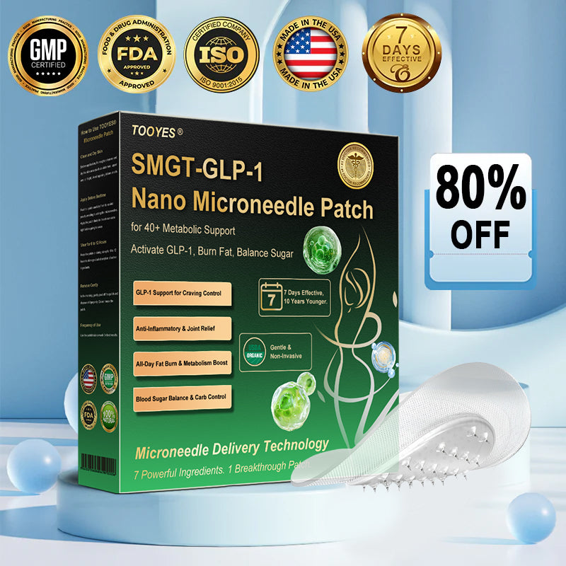 TOOYES® SMGT-GLP-1 𝖲𝗅𝗂𝗆𝗆𝗂𝗇𝗀 & 𝖧𝖾𝖺𝗅𝗍𝗁 𝖭𝖠𝖭𝖮 𝖬𝖨𝖢𝖱𝖮𝖭𝖤𝖤𝖣𝖫𝖤 𝖯𝖠𝖳𝖢𝖧 🇺🇸👩‍⚕️ (𝖹𝖾𝗋𝗈 𝖯𝖺𝗂𝗇, 𝟤𝟦/𝟩 𝖱𝖾𝗅𝖾𝖺𝗌𝖾 | 𝖫𝗈𝗌𝖾 𝟤𝟢𝗅𝖻𝗌 𝖥𝖠𝖲𝖳 |✨𝖳𝗂𝗀𝗁𝗍𝖾𝗇𝗌 𝖫𝗈𝗈𝗌𝖾 𝖲𝗄𝗂𝗇 ) 👩‍⚕️