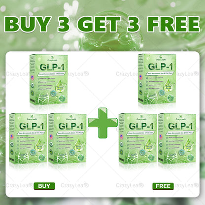 CrazyLeaf® SMGT-GLP-1 Nano Microneedle Patch with Collagen & Matrixyl 3000丨Targets Obesity, Loose Skin, High Blood Pressure, Diabetes, Fatty Liver, Joint Pain, Brain Fog, Low Energy, Body Aches, and More