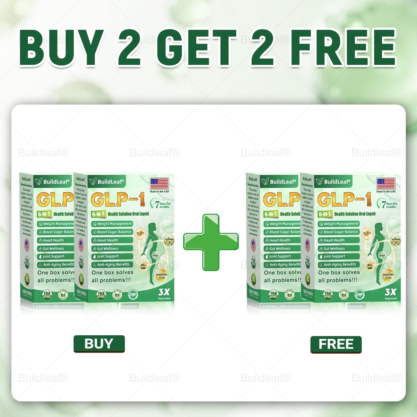 Only 10 Boxes left! We're offering you an additional 30% discount! Get yourself in shape and healthy. Miss out now, and you won't have another chance until next year. BuildLeaf®
