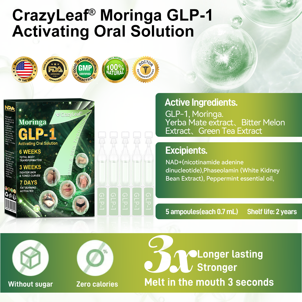 When used together with CrazyLeaf® Oral Solution, the effect is boosted by up to 2 times! Purchase now and enjoy a limited-time 70% special discount, helping you achieve your weight loss and health goals faster!