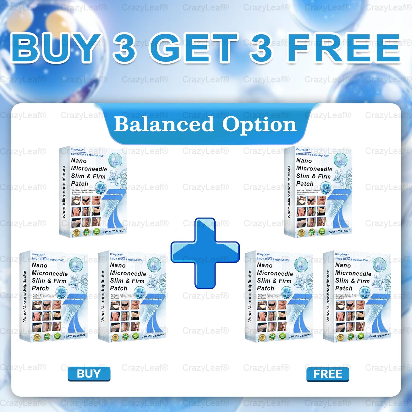 When used together with BuildLeaf® GLP-1 Patch, the effect is boosted by up to 2 times! Purchase now and enjoy a limited-time 70% special discount, helping you achieve your weight loss and health goals faster!